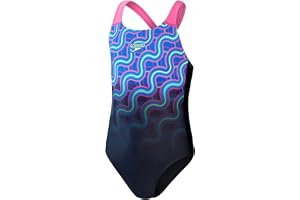 Speedo Geoflash Placement Digital Spashback Maillot de Bain Fille