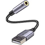 MOSWAG Adattatore audio da USB a jack da 3,5 mm