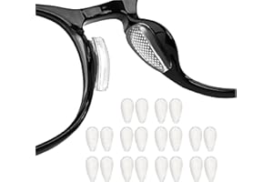 CXNXFD 10 Paare Silikon Nasenpolster für Brillen und Sonnenbrillen,Transparent Nasenpad Antirutsch Klebend,Selbstklebend, Rutschfest