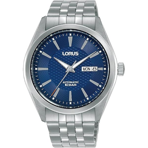 Lorus Automatic RL417BX9 – Orologio Uomo Automatico Con Giorno E Data, Cassa Acciaio Grigio E Quadrante Nero