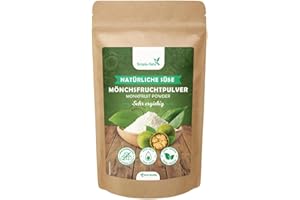 ‎SIMPLY KETO Simply Keto Mönchsfrucht Zuckerersatz Pulver (100g) - Keto-freundlicher Monk Fruit Sweetener - Süßer als Zucker - Viele Vorteile gegenüber Erythrit, Stevia, Xylit und Birkenzucker