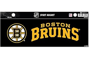 Rico Industries NHL Hockey Boston Bruins 4 x 10 Team Spirit Magnet - Car, Home Décor - Refridgerator, Office, Kitchen