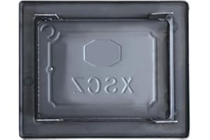 ELETECH Sportello per stufa a legna in ghisa porta del forno a legna porta ispezione canna fumaria cucina a legna in ghisa per stufa a legna griglia in ghisa per camino porta revisione ispezione (200X170mm)