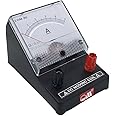 OM® Meters EDM-80 Desk Stand Analog 0-5 A Ammeter | Moving Coil Ampere Meter | Meter For Educational purpose | Black