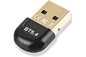 YIKO Adaptador Bluetooth 5.4, Plug & Play USB Bluetooth Stick Dongle (EDR y BLE) para PC, portátil, Ordenador de Escritorio, Compatible con Windows 11/10/8.1/7