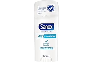 SANEX - Derma Care Protector 48 h Déodorant Stick 65ml –fraîcheur longue durée contre la transpiration et les mauvaises odeurs – respecte la peau– ne contient pas d’alcool*