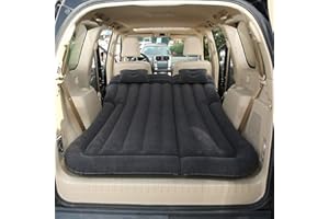 GUANGZHOU YONGLEXUAN TRADING CO., LTD Vinteky SUV Colchón Inflable para Coche Cama con Bomba y Almohadas, Colchon Hinchable de Coche para Descansar, Viajes, Camping, Piscina, Parque, Playa, Patio Trasero