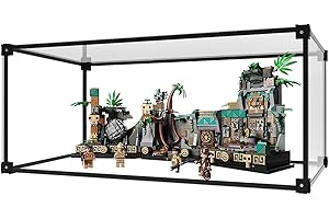 VAVAVIA Vitrine Acrylique, vitrine empilable Transparente, vitrine de Collection Anti - poussière Porte Auto - Assemblée Jouet Figurine modèle de Voiture Collection de Figurines (55x30x25cm)