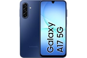 Samsung Galaxy A17 5G 256GB - Teléfono Móvil con IA, Marco Fino 7,5mm, Pantalla Grande, Cámara 50MP, 4GB RAM, Batería 5000mAh, Azul, Garantía del Fabricante 3 Años + 1 Año Extra