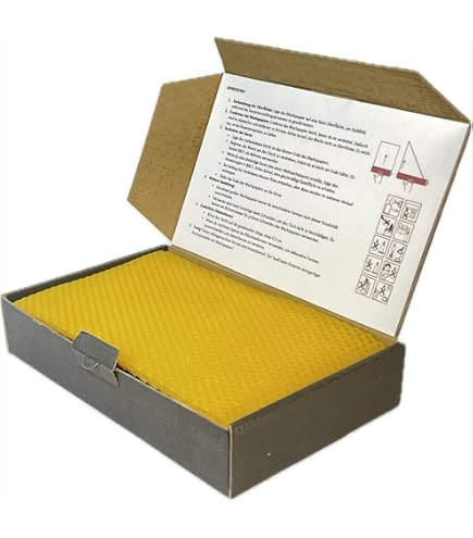 Lot 12 Feuilles De Cire D'abeille DIY 20x20 Cm - Avec Mèche Réglable, Moules à Bougies Parfum Miel, 12 Couleurs