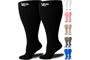 Zeta Wear Kompressionsstrümpfe dicke Waden, bequeme nunterstützung, verhindert Schwellungen, Schmerzen, große Manschetten