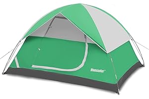 Mansader 2-3 Man Tent, Camping Tent Waterproof for 2-3 Person Dome Tent Lightweight Easy Set Up with Carry Bag for Outdoor Garden Backpacking Hiking Travel
