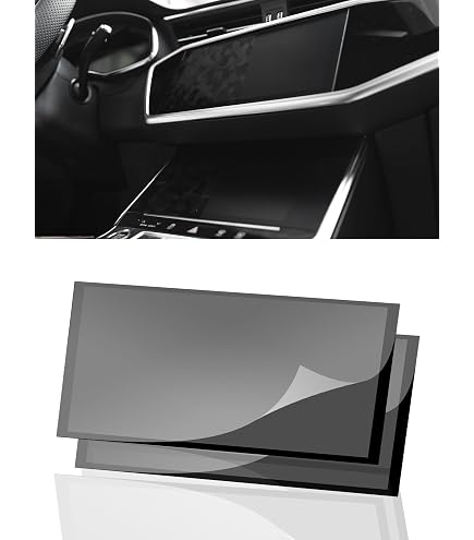 Brotect AirGlass Pellicola In Vetro Ibrido Per Audi A4 B9 (2017) MMI Plus 8″ – Durezza 9H, Ant Impronta, Made In Germany - 2