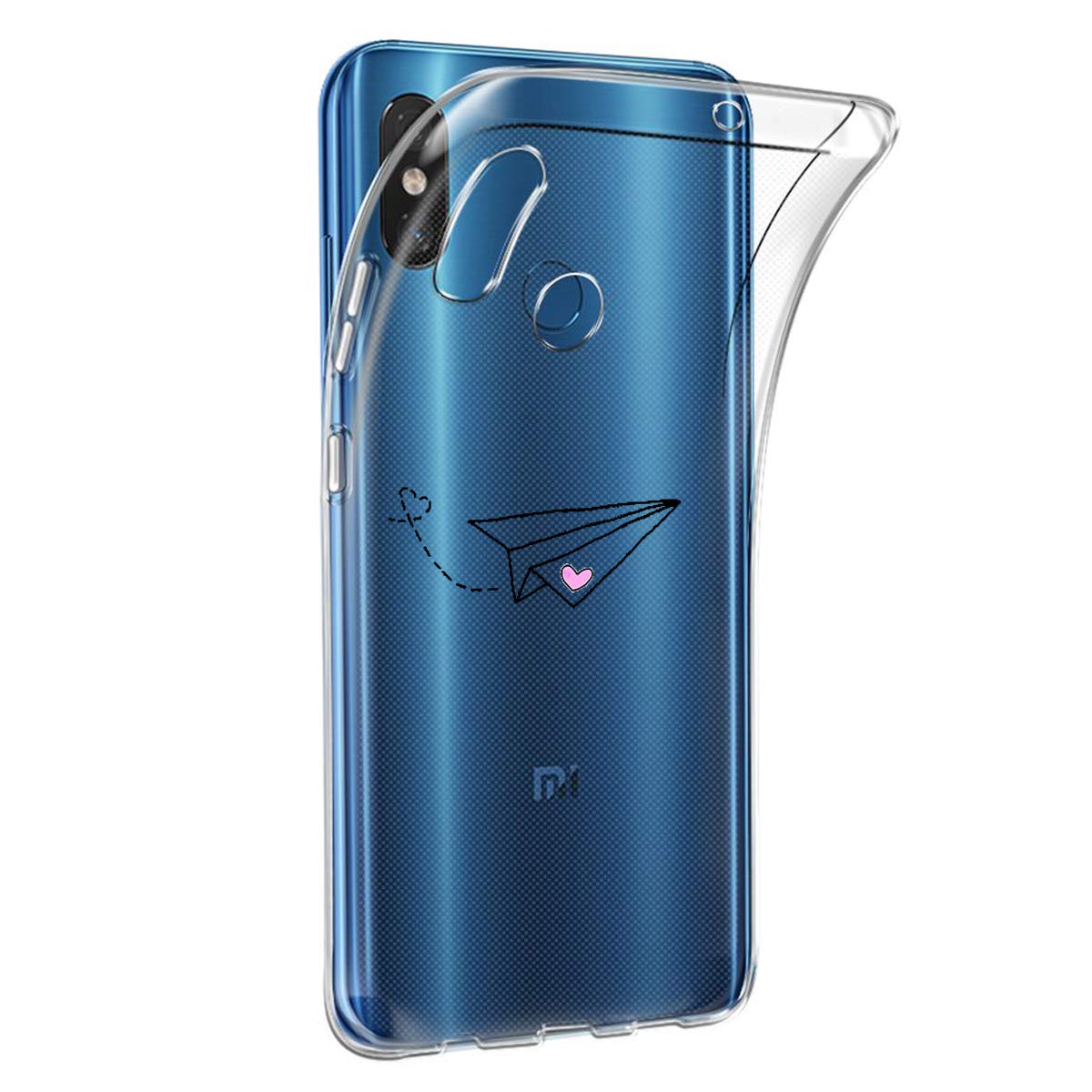 Oihxse Transparente Silicona Case Compatible con Mi 9 SE Funda Suave TPU Protección Carcasa Moda Dibujos Animados Divertida Diseño Ultra-Delgado Cubierta - Imagen 3