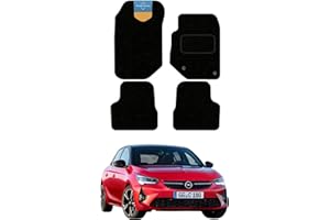 PRESTIGE FLOOR MATS LTD Prestige Mats - Tailored Car Floor Mat - Fits CORSA F 2020 ON Car Floor - CARPET – Non-Slip Car Floor Mat, Edged with Black Cloth Binding.