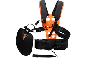 QKTYB Sangle d'épaule Universelle réglable rembourrée Confortable Double Sangle d'épaule en Nylon pour Tondeuse à Gazon
