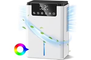 TUKIMA Luftentfeuchter Elektrisch, Raumentfeuchter 2200ml Leise Dehumidifier Mit Funktion Abtauen & Schlafmodus, Gegen Feuchtigkeit und Luftreinigung