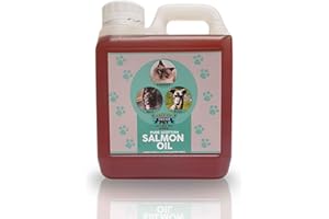 TRADE CHEMICALS Scottish Salmon Oil for dogs 100% Natural Omega 3 Supplement Fresh Pet (1L Jerry)