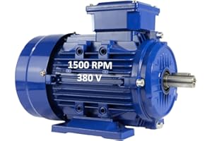 Moteur électrique triphasé 2,2 kW / 3 CV 220/380 V 1500 tr/min B3 (PATTES) Taille 100 L - Axe 28 mm Alren