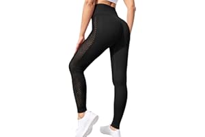Zilams Leggins Sportivi Donna Vita Alta Push up Pantaloni Palestra Opaco Scrunch Pantacollant Anticellulite Senza Cuciture per Fitness Yoga Jogging