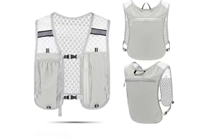Running Vest Hydration Backpack, Leak-Proof Water Bladder Lightweight Pack for Marathon, Trail Running, Cycling, Hiking & Mountaineering | Unisex for Men Women