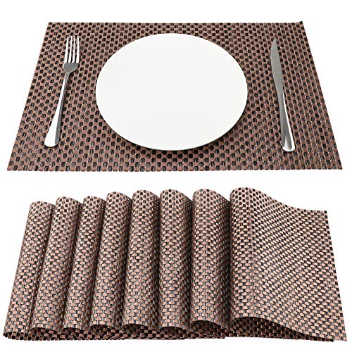 Set 6 Tovagliette Americane Rosse In PVC - 45x30 Cm, Lavabili, Antiscivolo Per Tavola - Foto 2