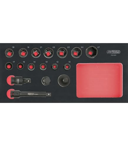 KS Tools 712.5038 Mechanische Verschraubungen 38-teilig - Für Bits 1/4 & 1/2 Zoll