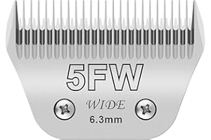 AUDOC 5FW Pet Dog Grooming Detachable Wide Blades,Compatible with Andis,Oster A5,Wahl KM10/Moser 45/Masterclip A5 Clippers,Cut Length 1/4"(6.3mm) for larger animals