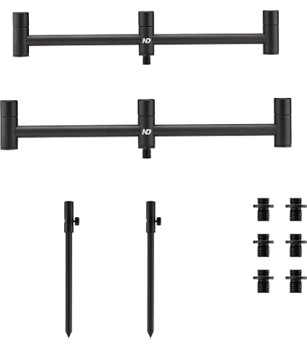 Adjustable Aluminium Bankstick For Carp Fishing - 18-34 Inch Telescopic Rod Support With Spike (P20 Modular Range)