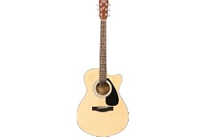 Yamaha FS80C Acoustic Guitar – 6-String, Stainless Steel, Natural Finish, Concert Body with Cutaway Design, Rich Tone, Comfortable Playability, Durable Build, Ideal for Practice & Performance