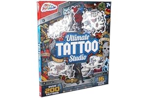 Grafix Ultimate Tattoo Kit Studio 200+ Pieces Boys Kids Art Craft Activity Set Gift 7+