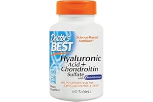 Doctor's Best Hyaluronic Acid + Chondroitin Sulfate with BioCell Collagen - 60 Tablets