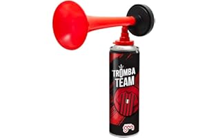 Magazzini GM Tromba Team, Tromba da Stadio con i Colori della Squadra del Cuore, Avvisatore Acustico per Eventi Sportivi e Nautica, 300ml