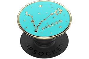 PopSockets: PopGrip - Support et Grip pour Smartphone et Tablette avec Un Top Interchangeable - Enamel Zodiac Pisces
