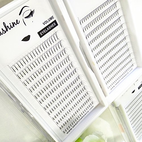 1 Tray 3D C Curl 0.07MM Luxury Volume Fans Lash Extension Deluxe Fake Eyelashes South Korean Silk Lash Individual Extension(13MM)
