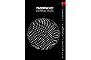 Passwort Buch mit ABC Register: Password Keeper für meine Login Daten in Größe A5