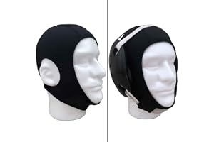 Savage Co. Wrestling Hair Cover Cap with Chin and Back Straps and Open Ears Holes Universal Fit for Any Headgear