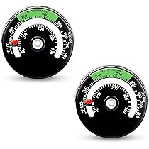 Magnetische thermometers voor kachel en open haard