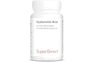 Supersmart - Hyaluronic Acid - High Molecular Weight Sodium Hyaluronate (1.2 Million Daltons) - Support Healthy Joints & Skin | Non-GMO & Gluten Free - 60 Vegetarian Capsules