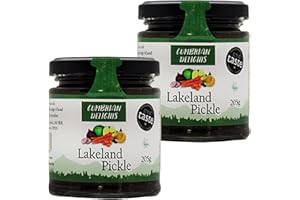 Cumbrian Delights Lakeland Pickle Twin Pack, Includes Dried Fruits, Vegetables & Spices, Handcrafted in the Lake District, No Flavourings, Additives & Preservatives, Gluten Free, Vegan 2 x 205g