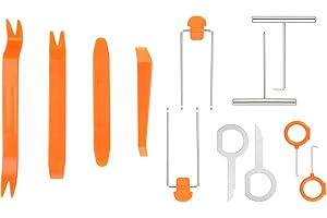 ‎FLINTRONIC flintronic 12 Teilig Auto Zierleistenkeile, Demontage Werkzeug Innenraum Verkleidung Set, Türverkleidung Werkzeug für Fahrzeug Innen Verkleidung Reparatur Zierleisten Keil Clip Löser