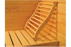 Harvia France Sauna - Dossier Confort Sauna - SN-AC-DOSS - Support pour Dos en Bois Ergonomique pour Sauna à Vapeur - 38 x 62 x 7 cm