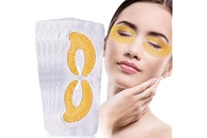 KLSYCHRY Collagen Eye Mask, Masque Yeux, Masque Collagene Yeux, Hydrogel Eye Patch, Collagène Hydratant Masque Yeux pour Anti-âge, Anti-rides, Réduit Les Cercles Foncés, Poches Yeux-5 Paires