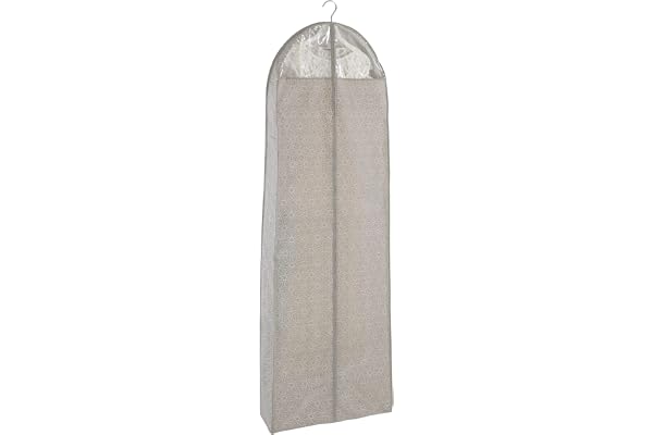 WENKO Klädpåse Balance 180 x 60 cm – klädfodral, säkert skydd, förvaring för kostymer och klänningar, polypropen, 60 x 180 cm, brungrå