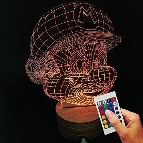 Preisvergleich Produktbild Nintendo Dekolampe Super Mario Kopf (3D-Hologramm Illusion)