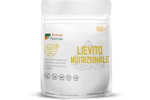 Energy Feelings Lievito Nutrizionale in Scaglie 250g. Lievito Alimentare Naturale Inattivo, Integratore Ricco di Vitamine B e Proteine 46%, in Fiocchi Senza Glutine e Vegano