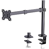 HUANUO Support Bras Ecran PC, Support Écran 13-32 Pouces LCD LED Moniteur Réglable Pivotant, 2 Options de Montage, VESA 75/10