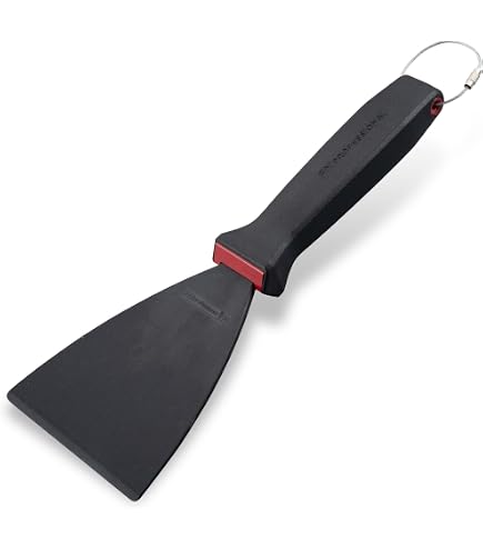 Paletta Forata Professionale FMprofessional - Plastica Resistente Al Calore, Manico Ergonomico Con Anello Metallico, Lavabile In Lavastoviglie, Per Cucina E Barbecue - 4