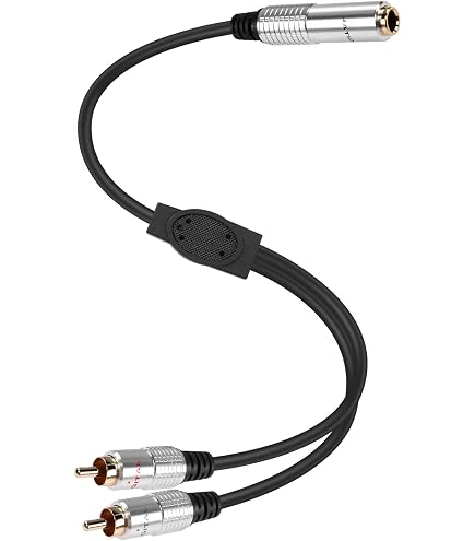 Tisino Cavo Jack a XLR, jack stereo da 6,35 TRS a cavo di