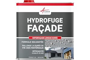 Hydrofuge façade, imperméabilisant pour mur, pierre, brique, enduit, crépi, imperfacade - 2.5 L (jusqu'à 12.5 m²) - ARCANE INDUSTRIES